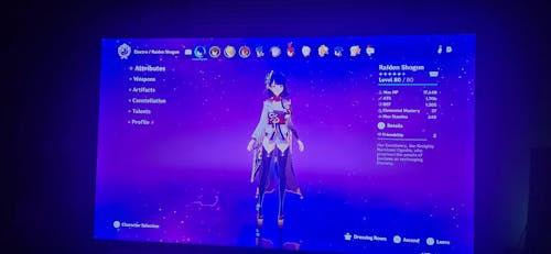 Raiden Shogun with Engulfing Lightning - Genshin Reroll Account