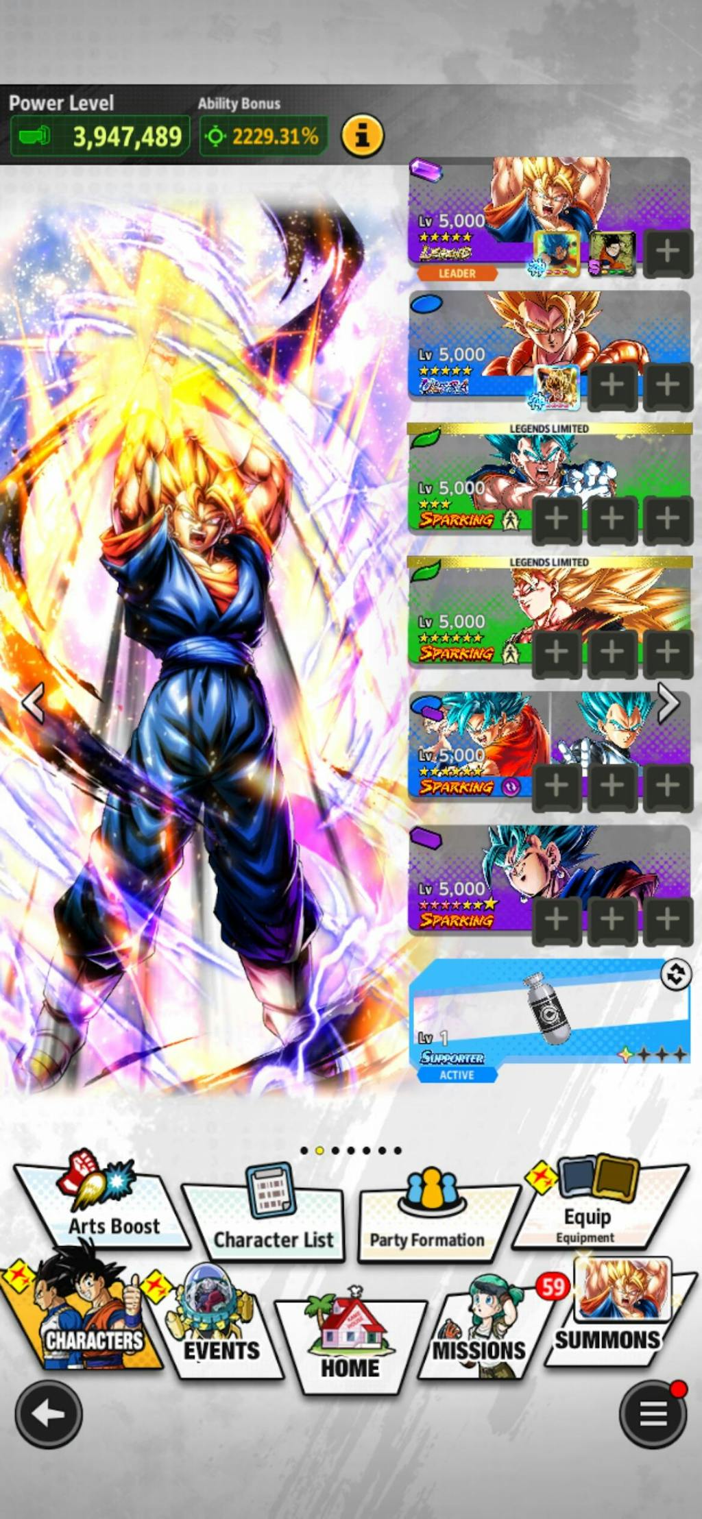 DRAGON BALL LEGENDS Farmed Account [iOS]