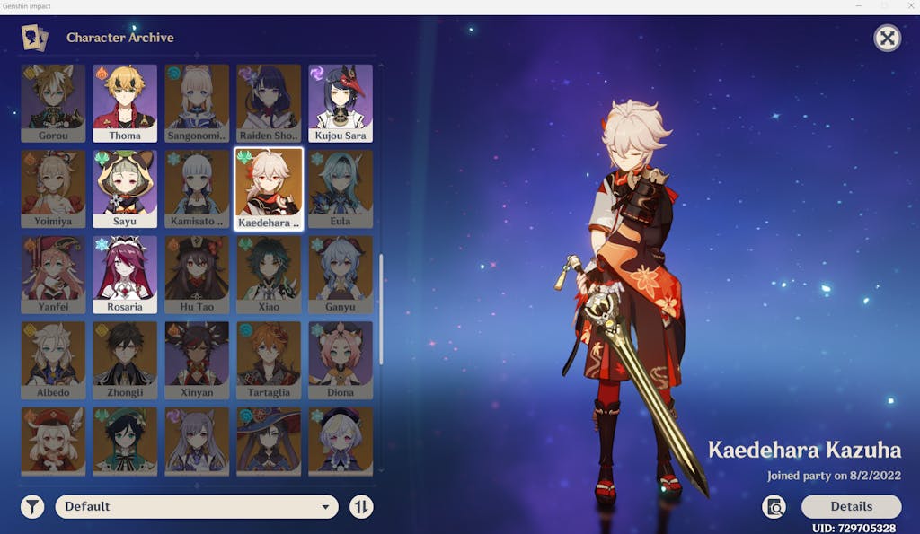 Genshin Impact Custom Starter Account