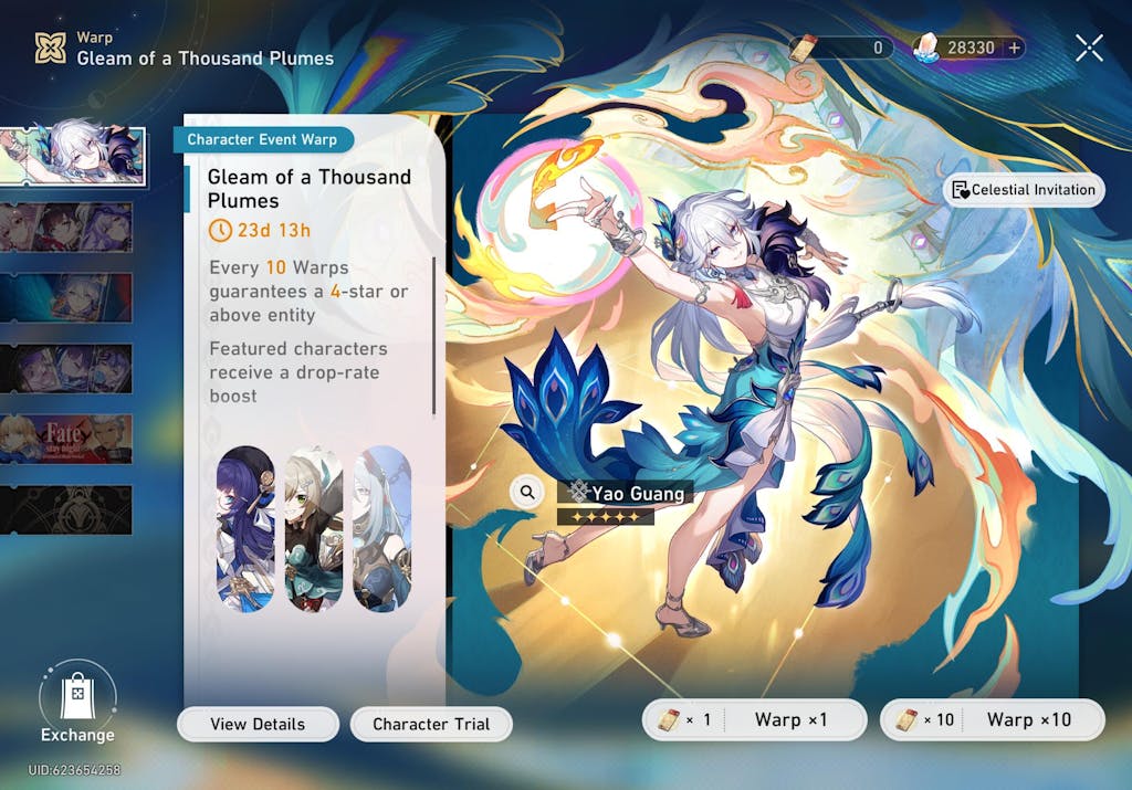 Honkai: Star Rail HSR Reroll Account