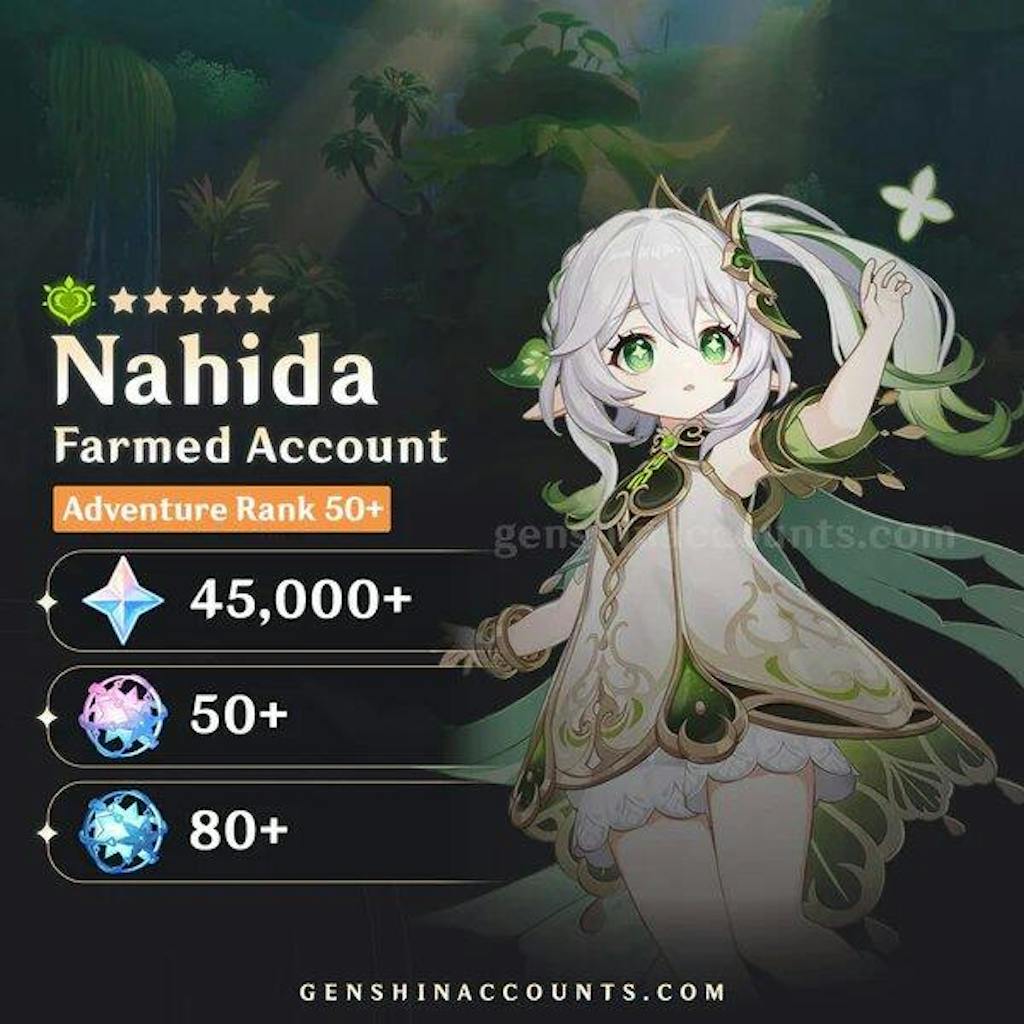 Nahida Genshin Impact Farmed Starter Account