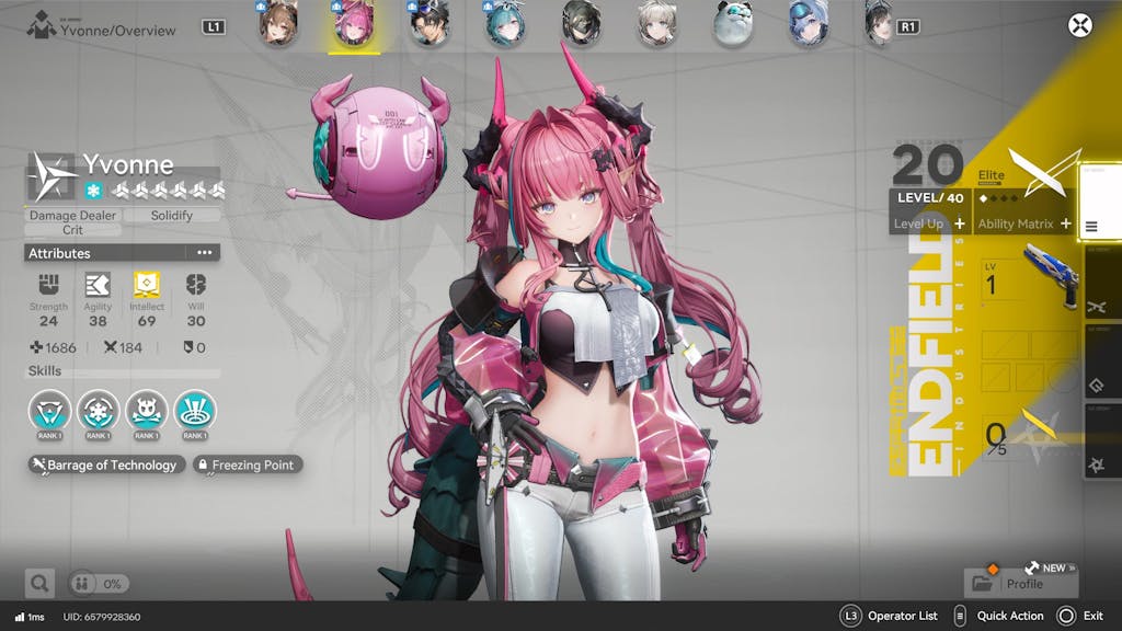 Gilberta Arknights: Endfield Starter Account