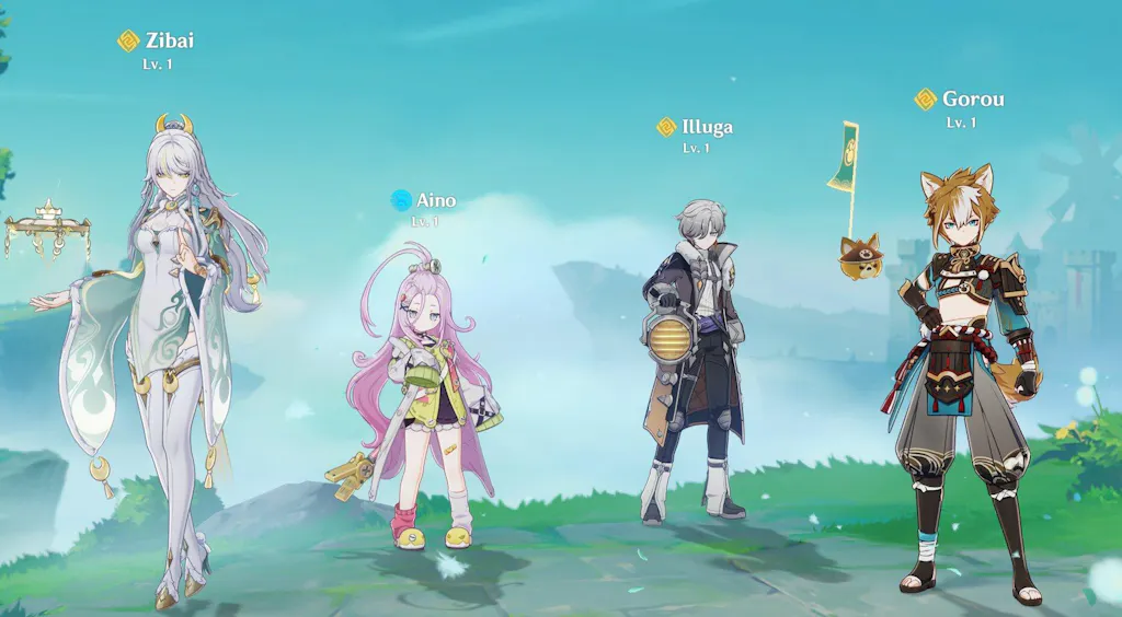 Zibai Genshin Impact Farmed Starter Account