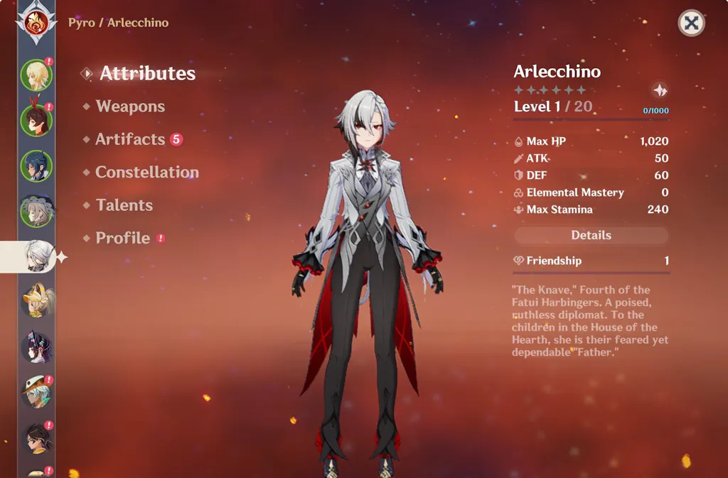 Zibai Genshin Impact Farmed Starter Account