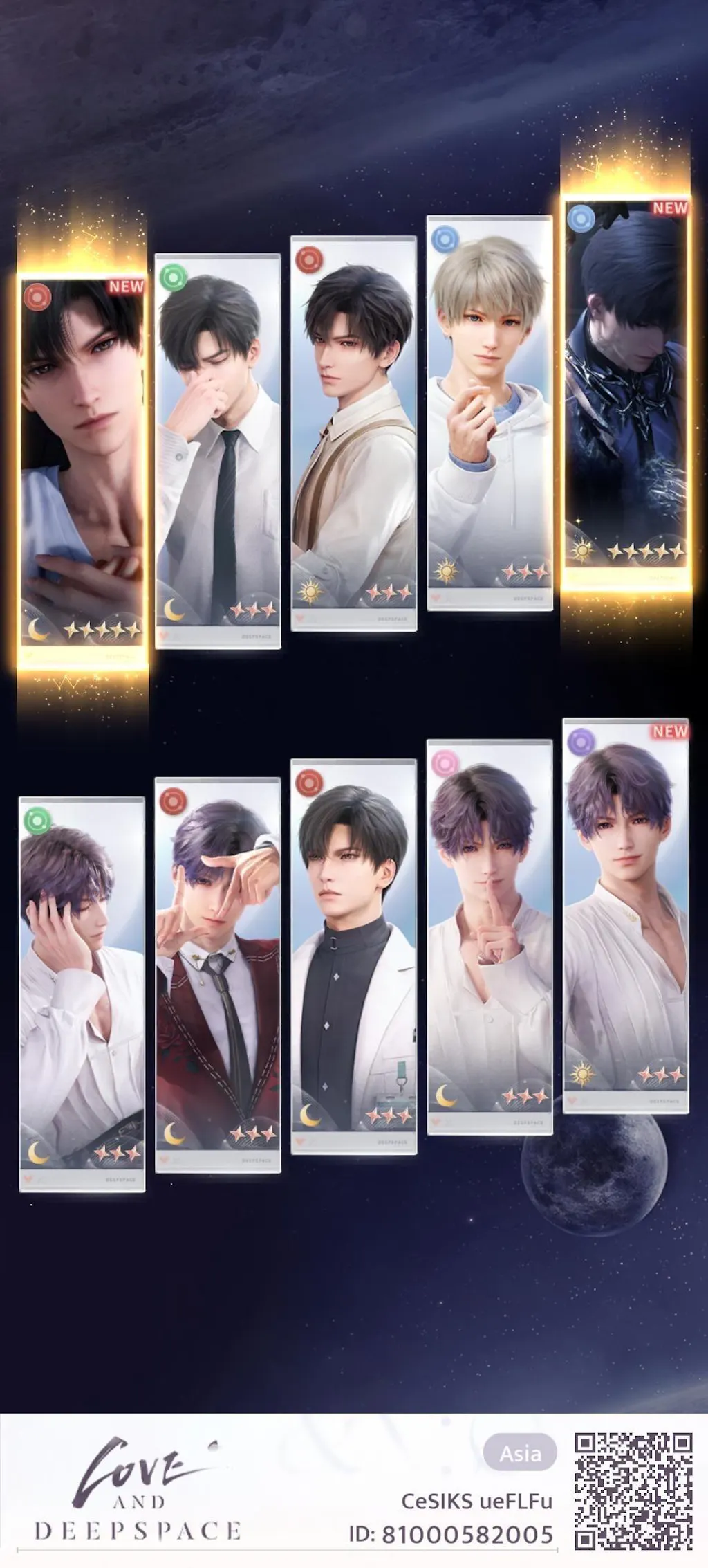 Love and Deepspace Account [Global]