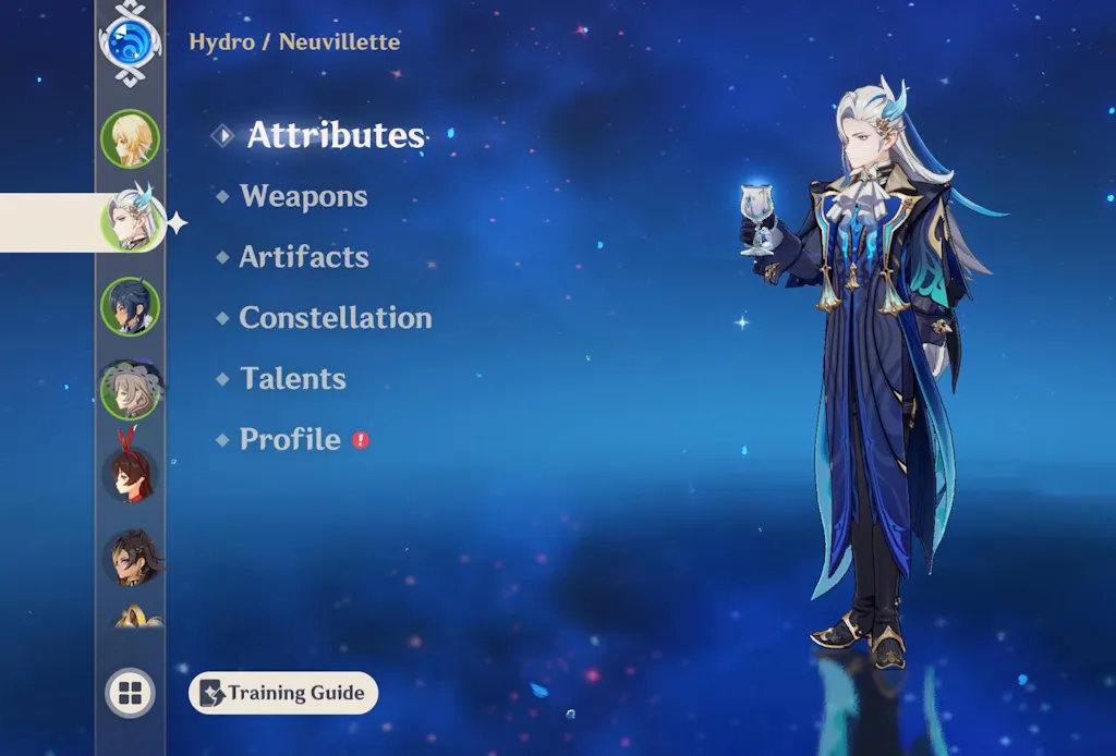Neuvillette Genshin Impact Farmed Starter Account
