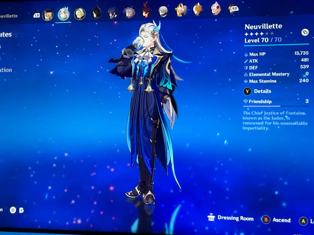 Neuvillette Genshin Impact Farmed Starter Account