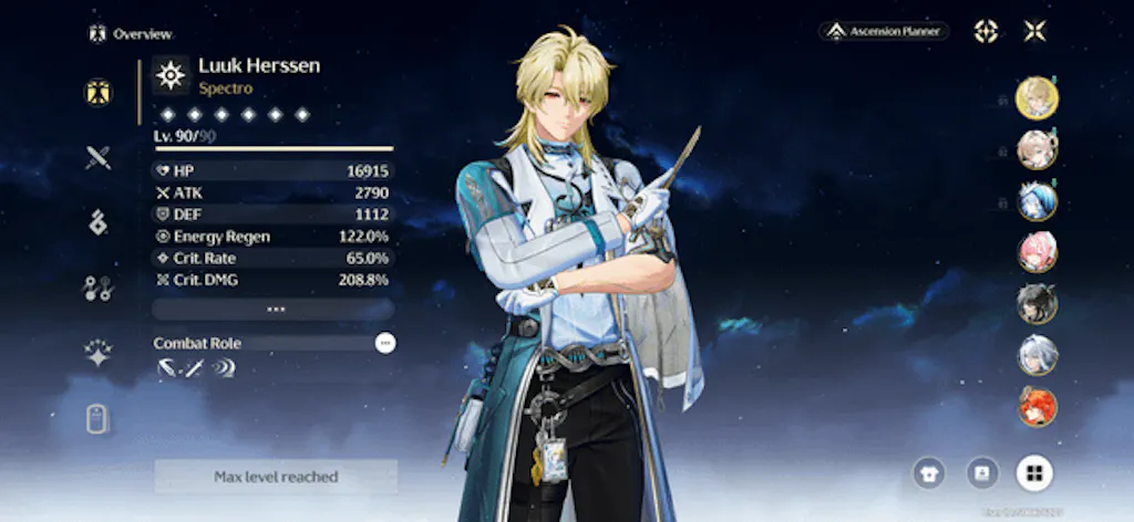Luuk Account with Astrites - Wuthering Waves