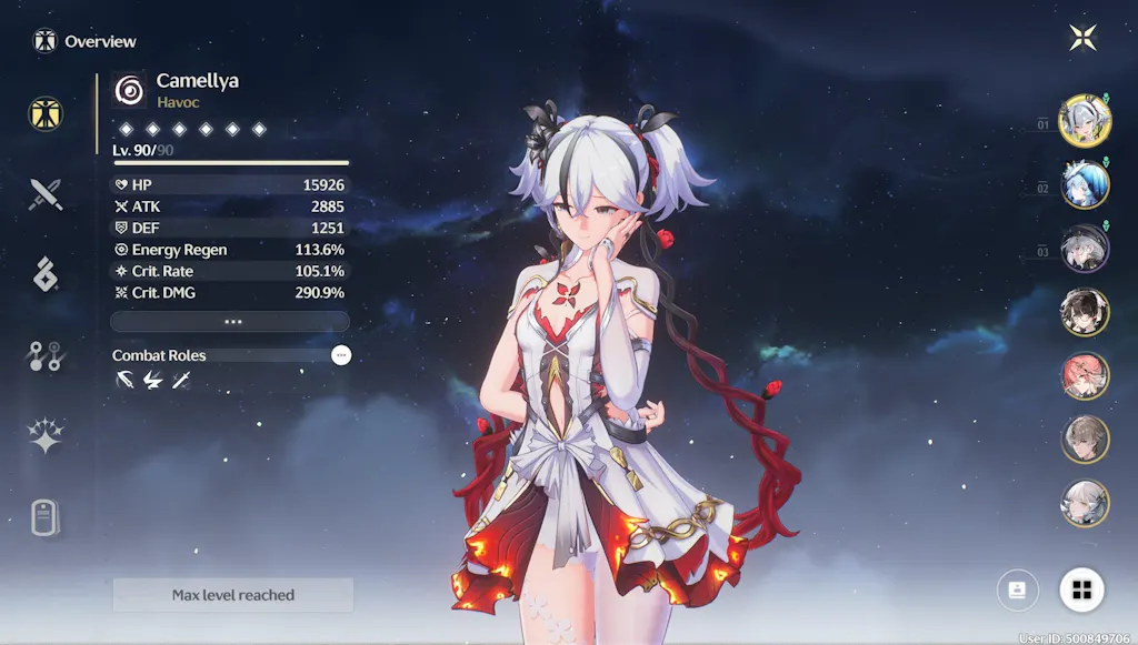 Camellya Account with Astrites - Wuthering Waves