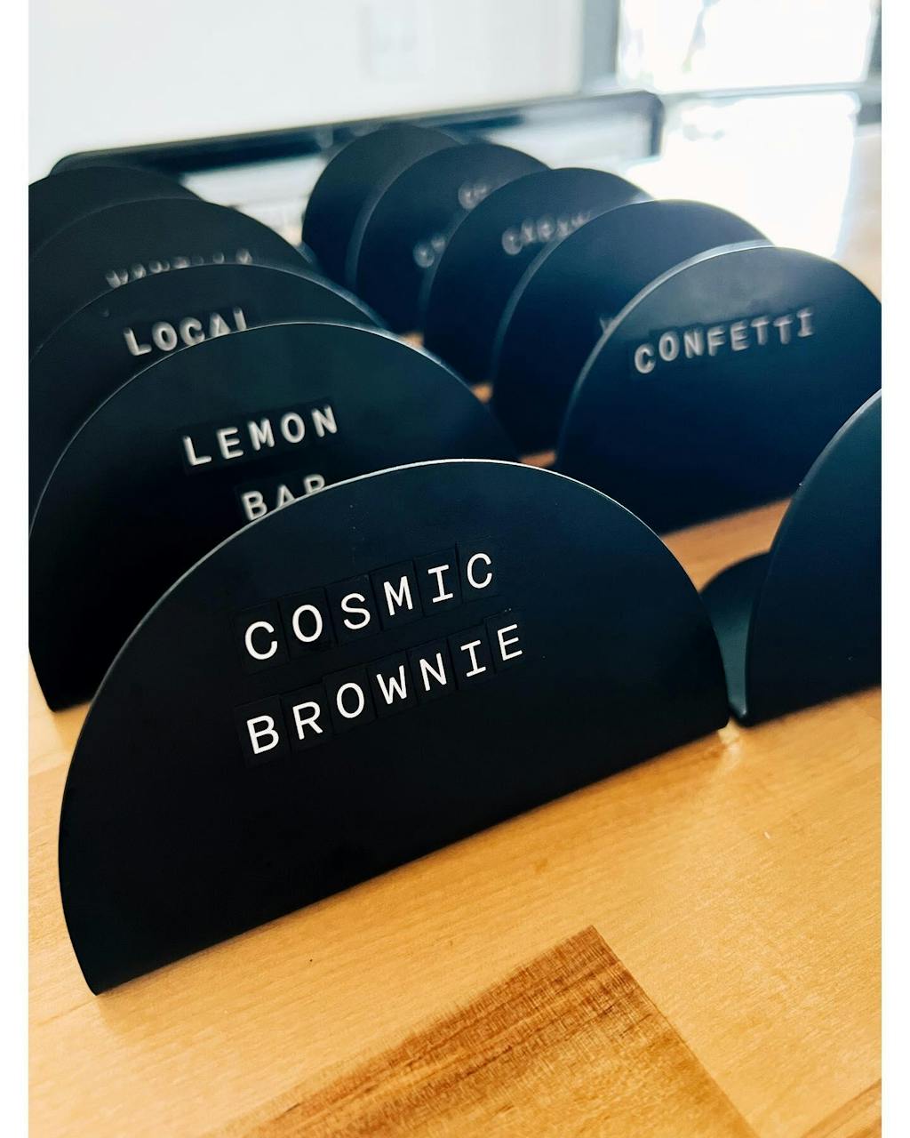 Counter Signs Set of Custom Countertop Signs & Willy