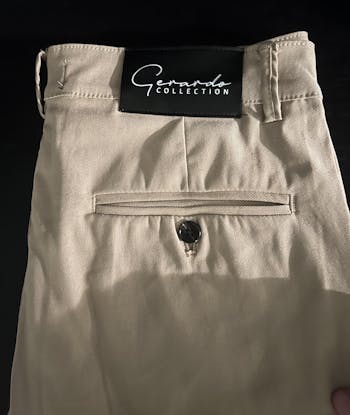 Khaki Slim Fit Dress Pants