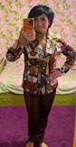 Funky Blazer High Wasted Two Piece Suit w/Pants