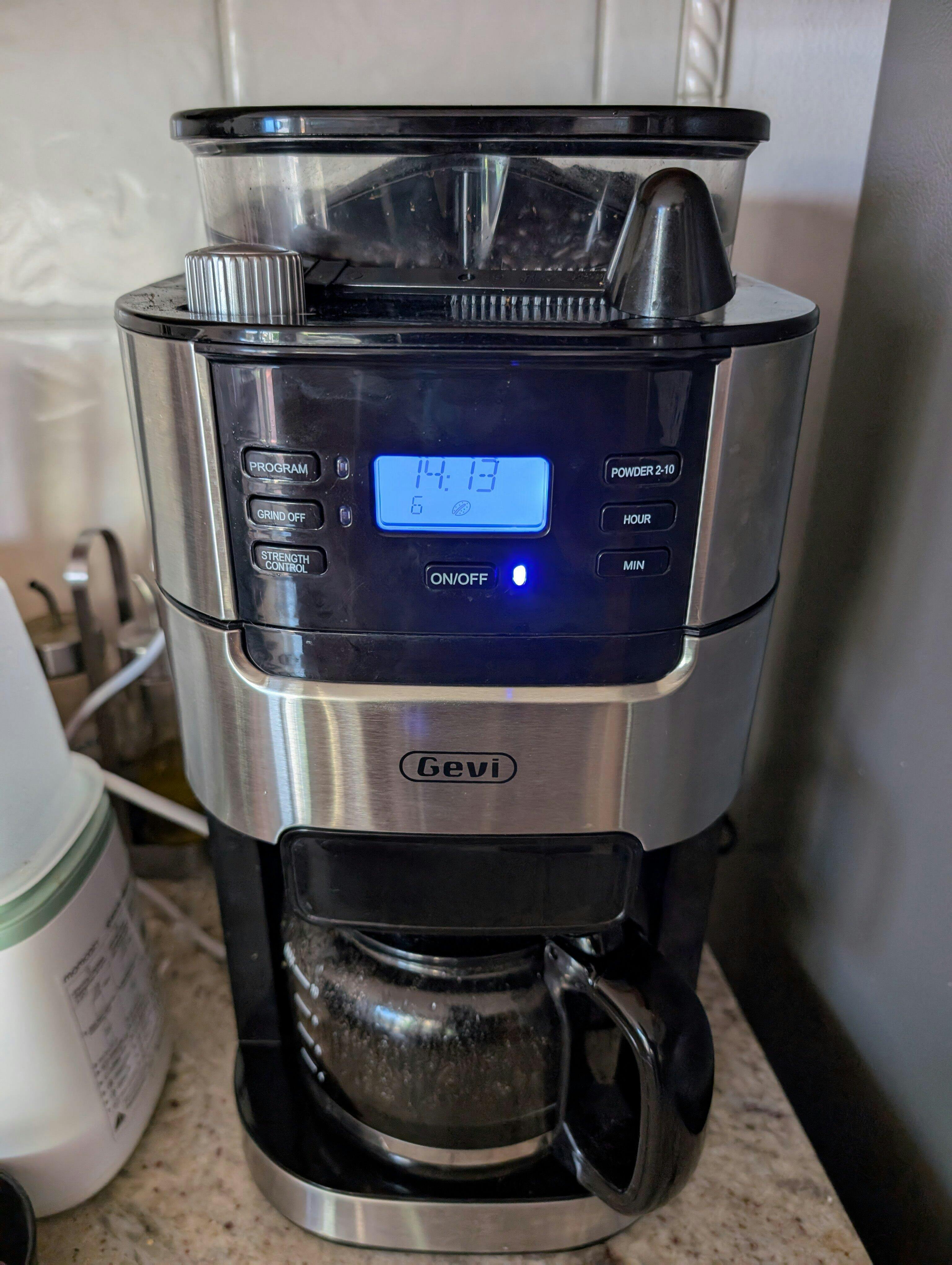 GEVI | 10-Cup Coffee Maker Machine with Built-in Grinder GEVI | 10-Cup Coffee Maker Machine with Built-in Grinder