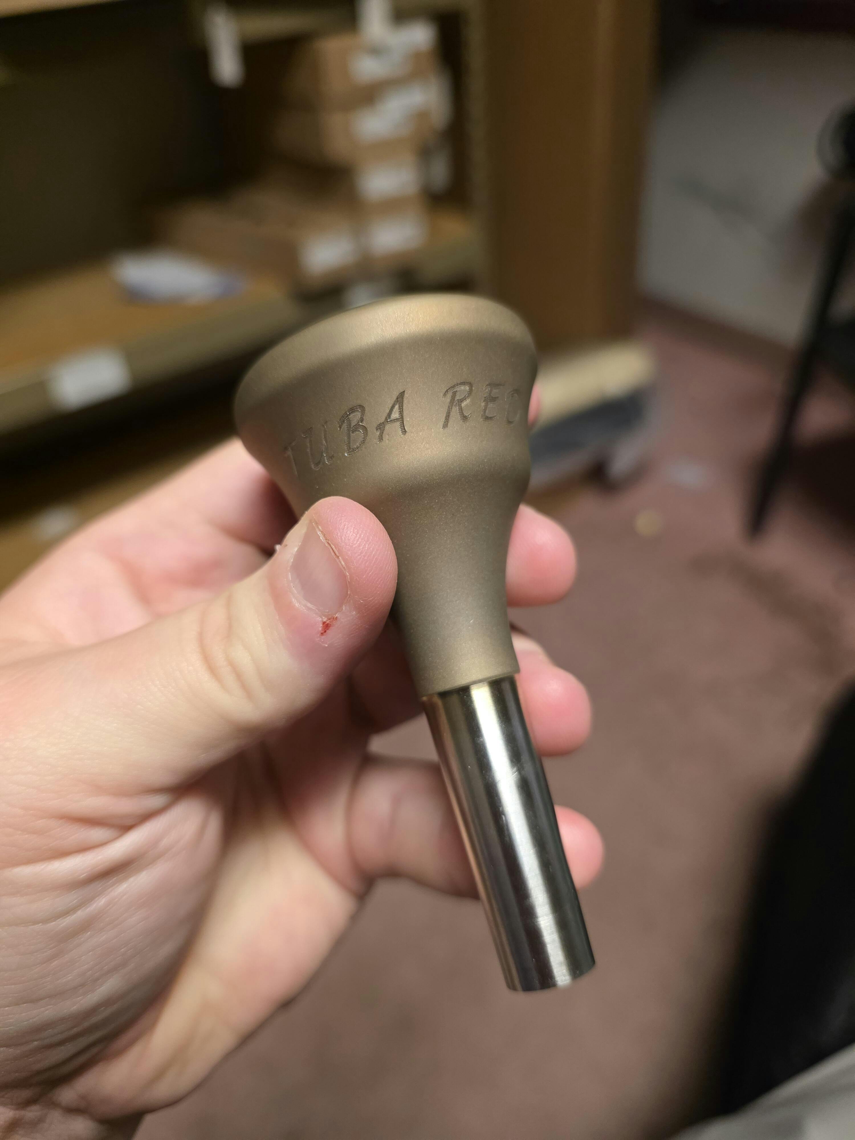 Tuba Red Signature Tuba Mouthpiece - Giddings Mouthpieces
