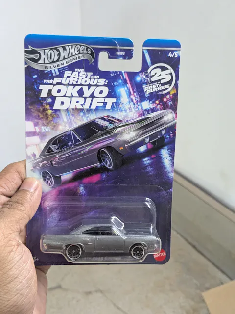 (Creased Card) Hot Wheels Silver Series 1970 Monte Carlo | The Fast & The Furious Tokyo Drift HNR88