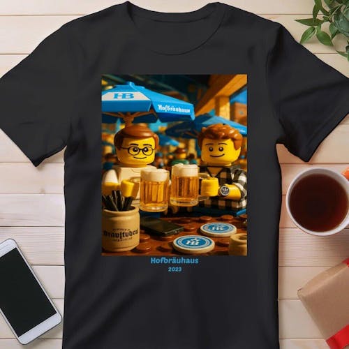 Koszulka - Twoje zdjęcie z klocków LEGO #2 [generowane przez AI]