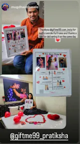 QR CodeWali Our Love Story Frame