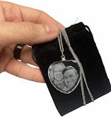 3D Photo Heart Crystal Necklace & Pendant
