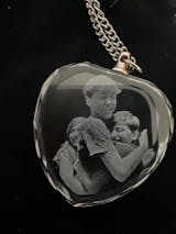 3D Crystal Necklace, Custom Photo Necklace