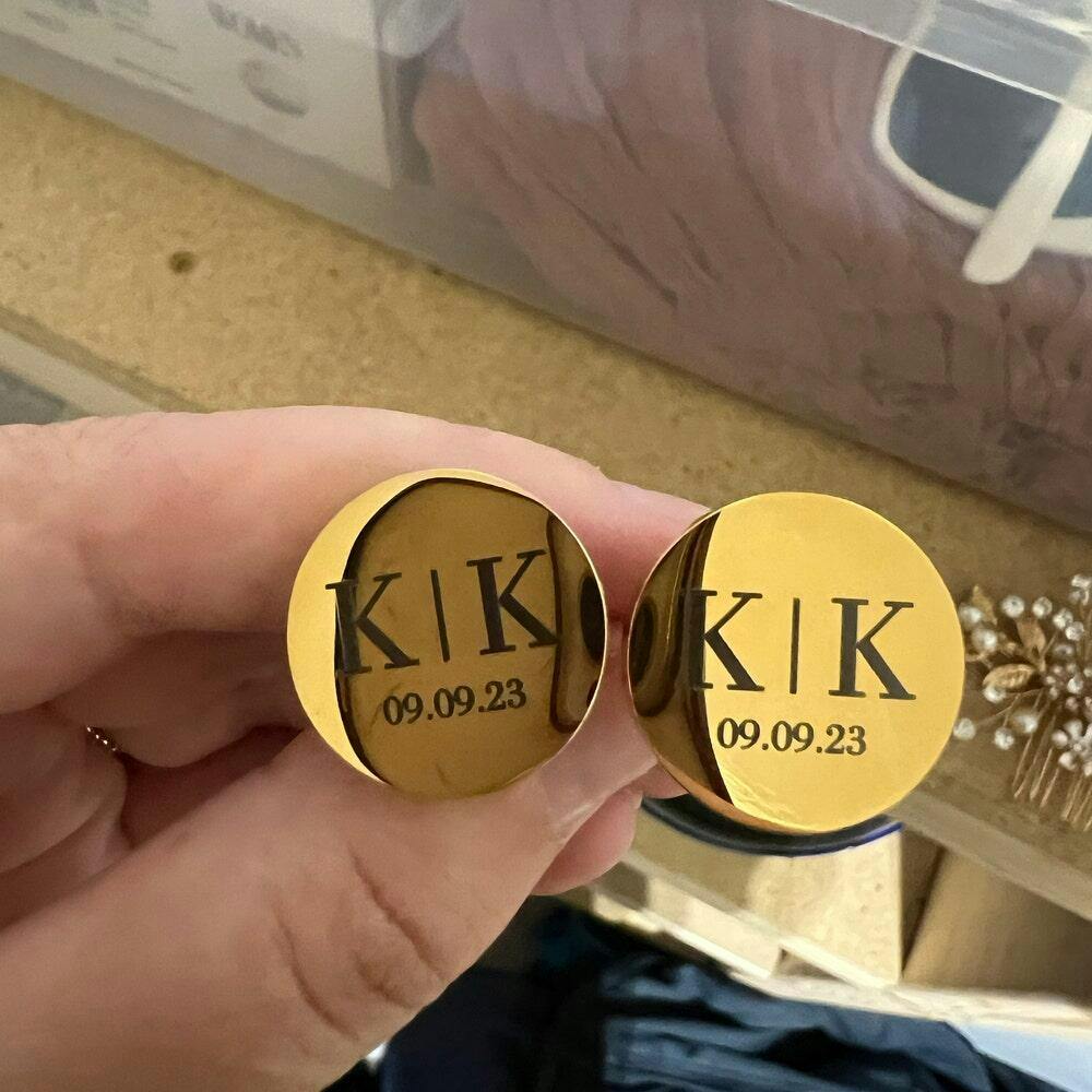 Custom Character Cufflinks Set - Personalized Cufflinks for Weddings