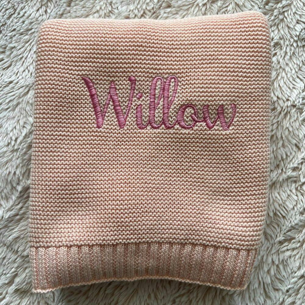 Personalized Baby Blanket - Custom Embroidery for Newborns & Toddlers