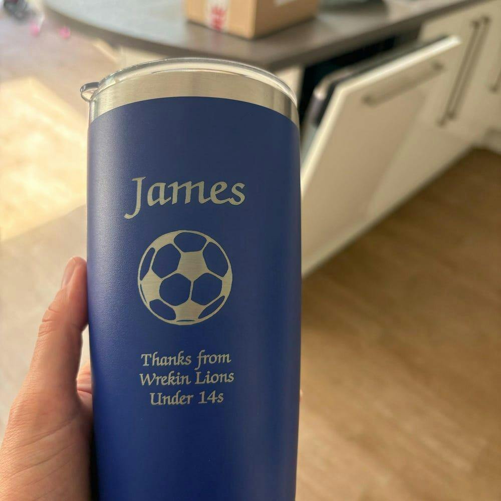 Personalized 20 oz Stainless Steel Tumbler with Straw, Bridesmaid Proposal Gift