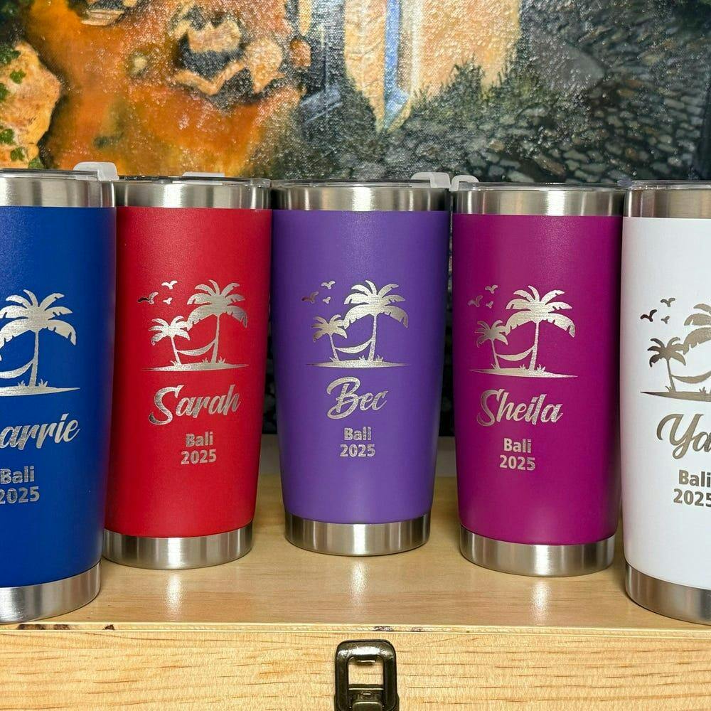 Personalized 20oz Tumbler - Metal Skinny Tumblers, Insulated Tumbler