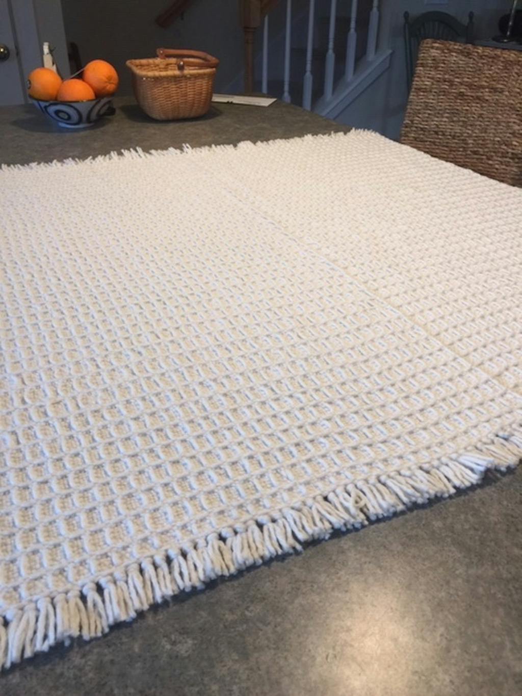 Windowpane Blanket Weaving Pattern Gist Yarn