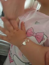 Bracciale per neonato con charm cuore 0-2 anni