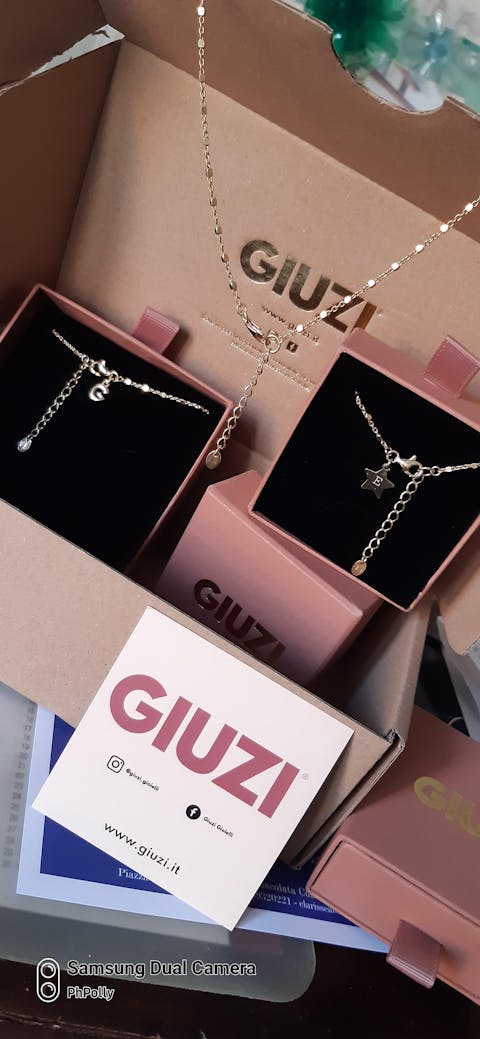 Collana oro semplice con dadini