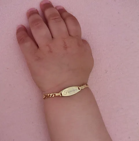 Bracciale targa per bambini 2-8 anni con incisione gratuita
