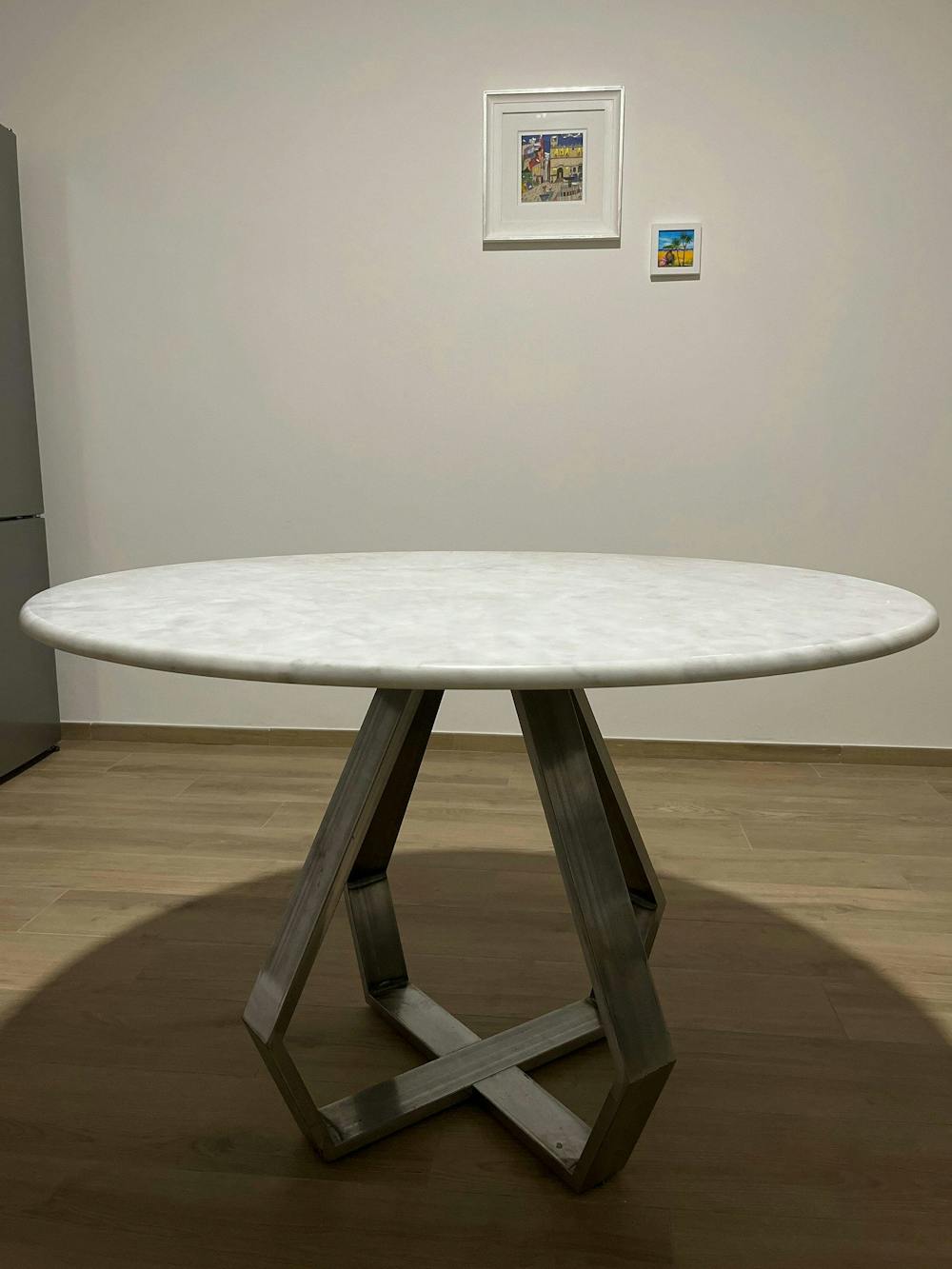 Steel Dining table base for round or square tabletop (28" / 72 cm height)