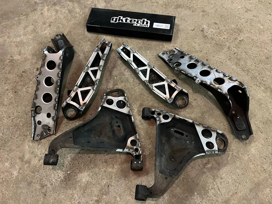 240sx/Skyline chassis (RWD) Front LCA weld in reinforcement plates
