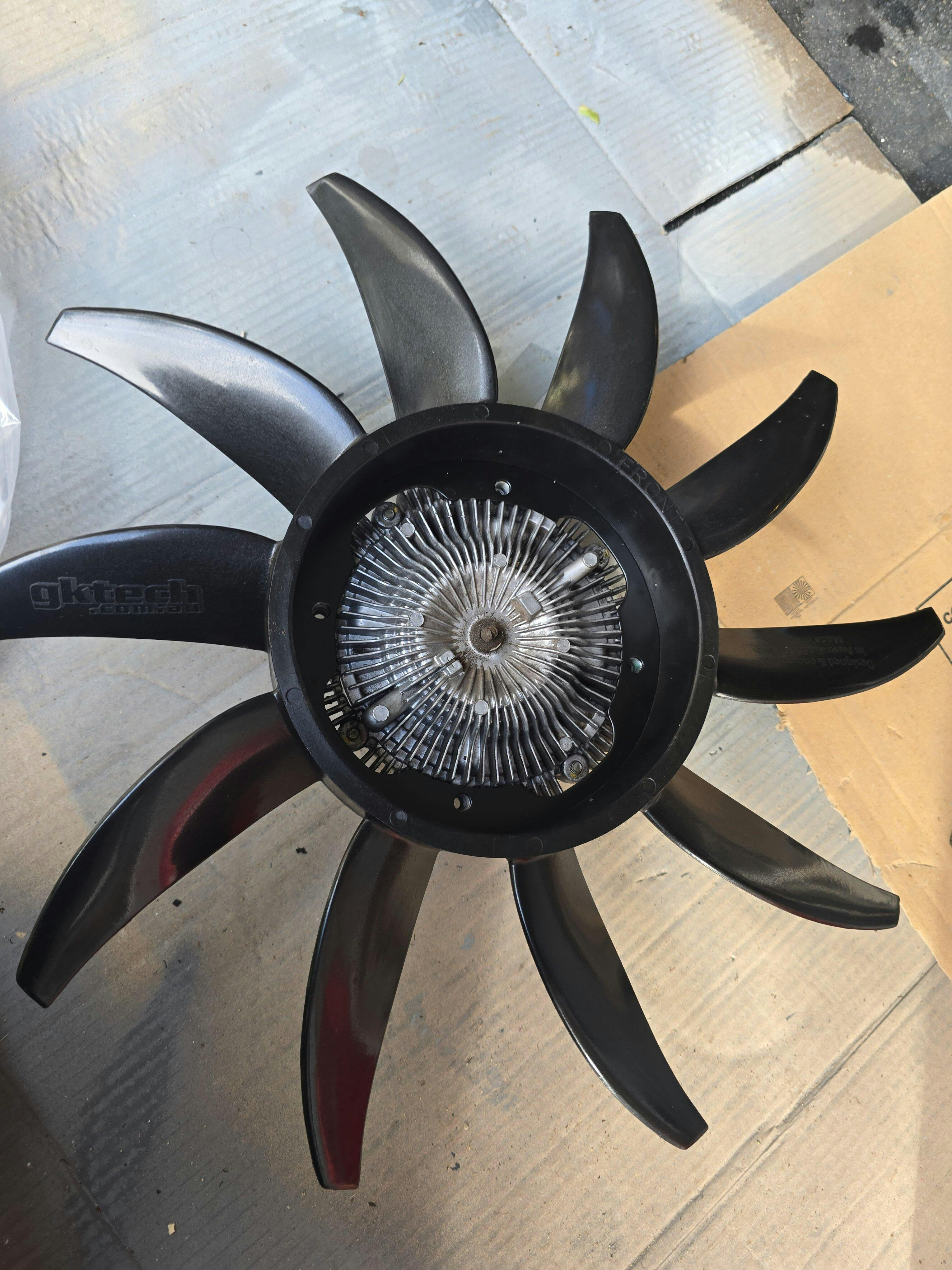 GKTECH スカイライン/GT-R/Z32 カップリング ファン RB Skyline/GTR/Z32 High Performance Engine fan - 40% more air flow