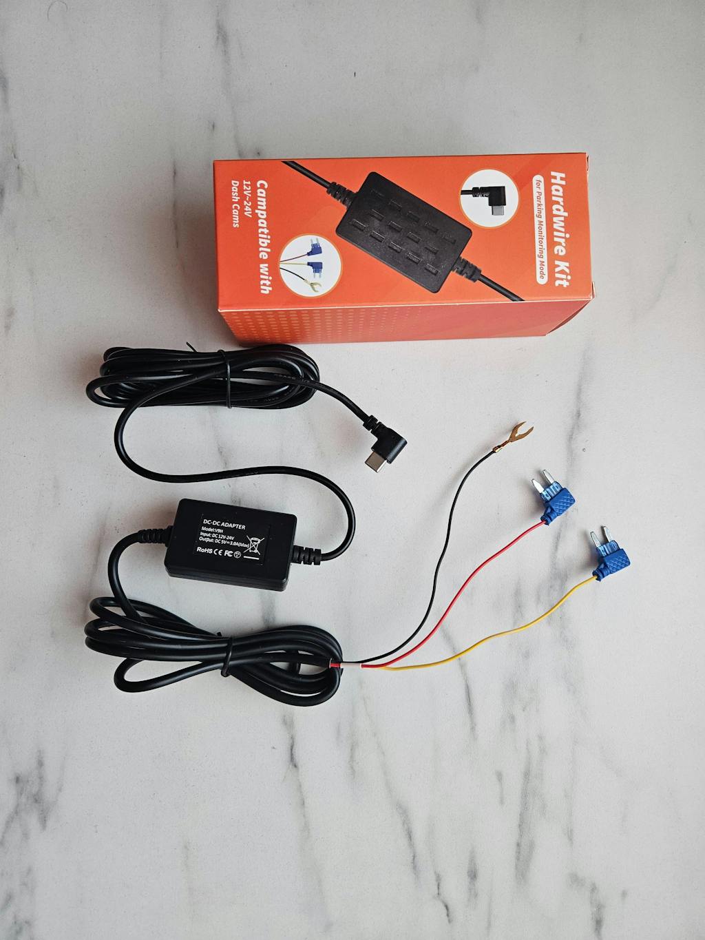 GKU Dash Cam 3m ACC Hardwire Kit