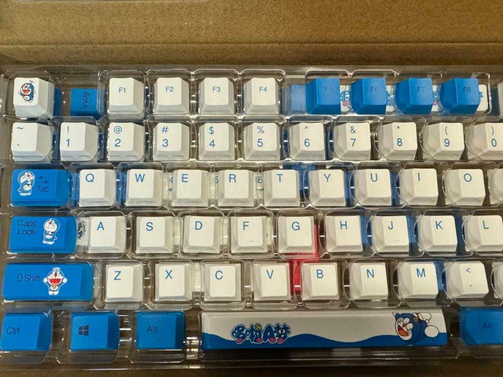 Glacier Doraemon Keycaps Set