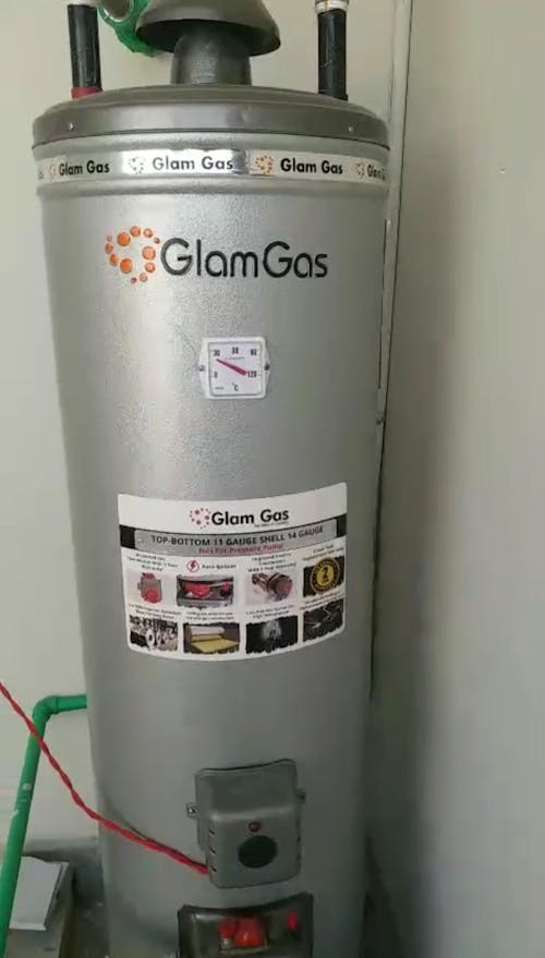 30 Gallon Electric + Gas Geyser | Stainless Steel & Color Body