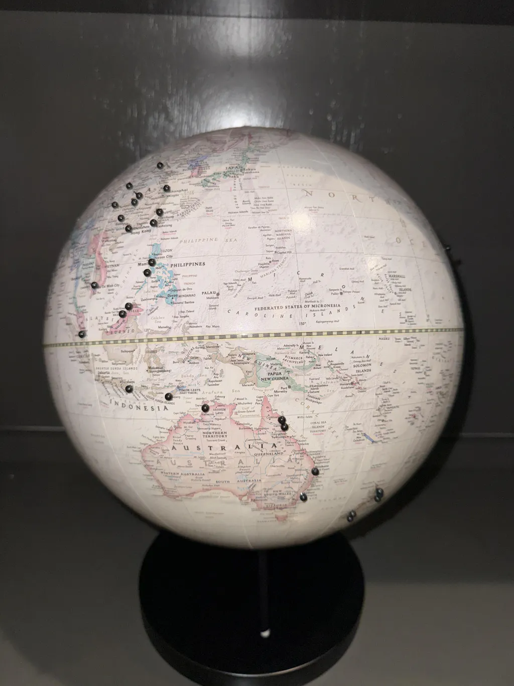 Replogle Pioneer 12-Inch Blue Ocean Raised Relief Desktop Globe