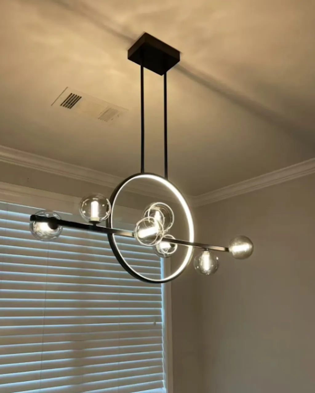 Cove Bubble Ring Chandelier with Glass Globes | Glowryte