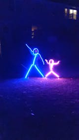 Adult LED stickman costume