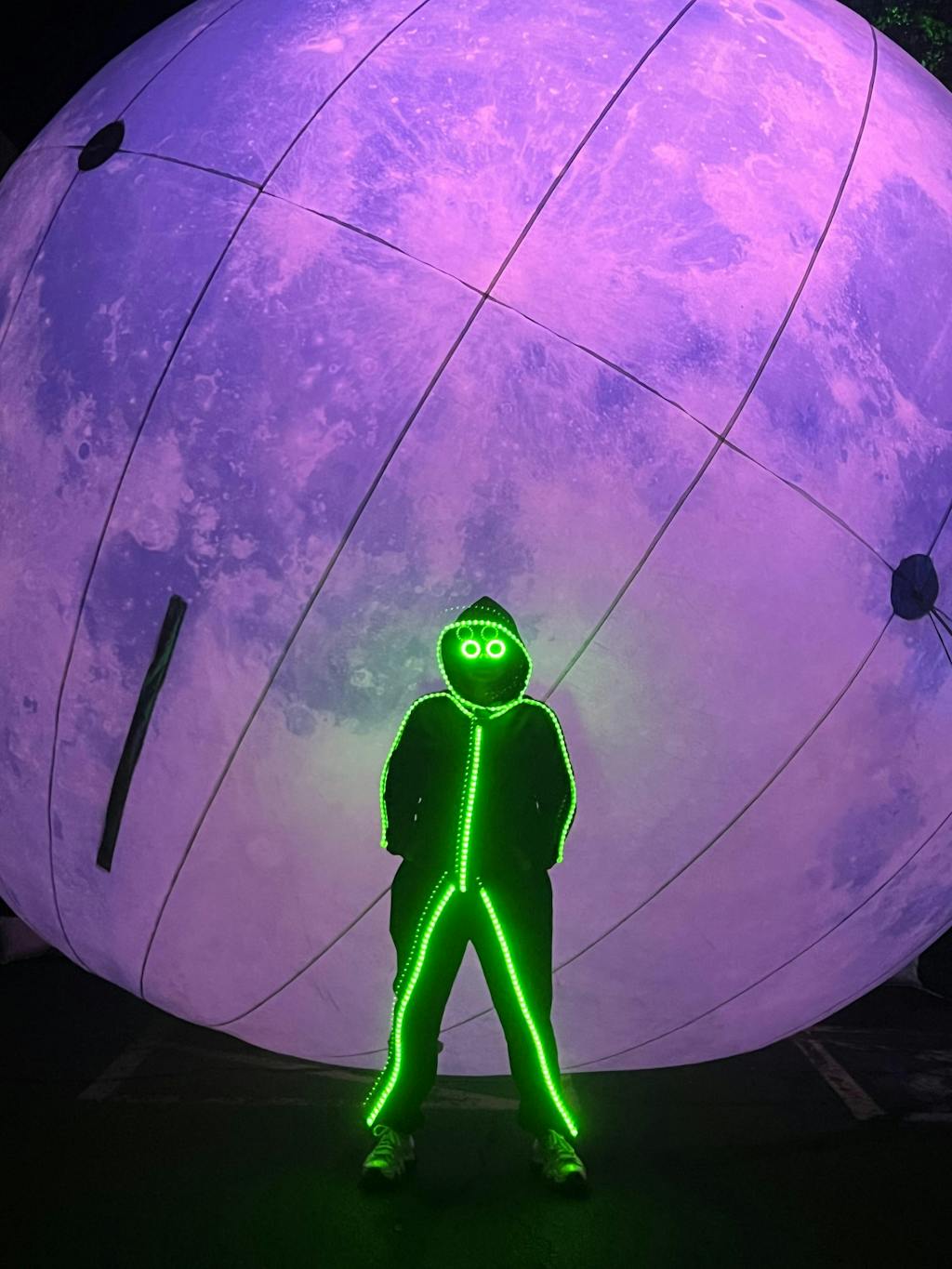 Adult Led Stickman Costume By Glowy Zoey