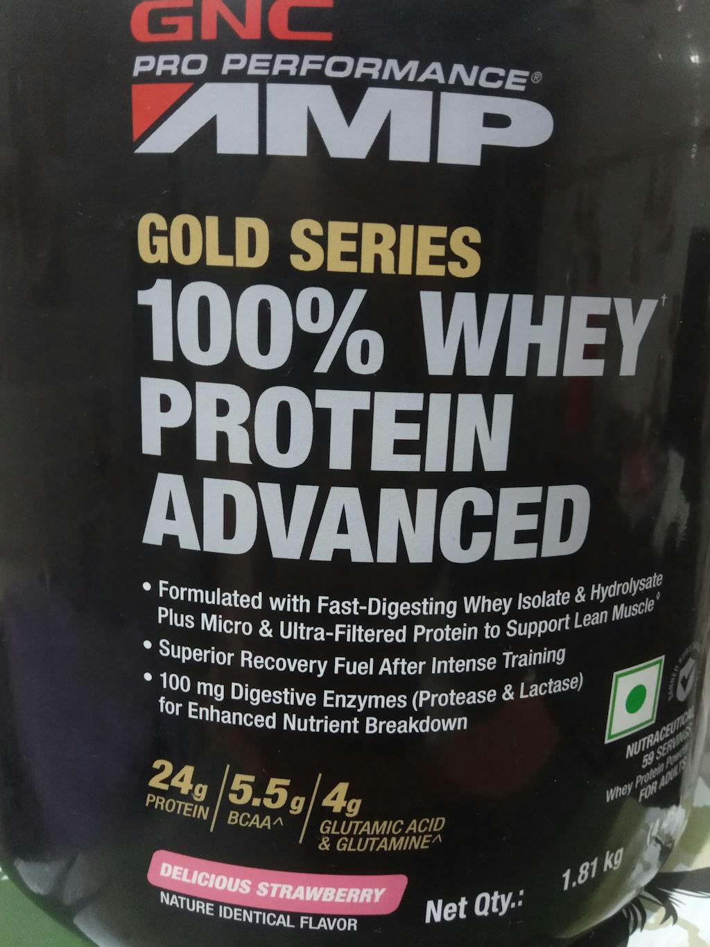 GNC AMP Gold Series 100 Whey Protein Advanced 2 lbs Delicious