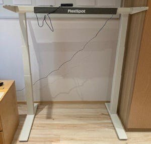 Elektromos Íróasztal Láb E7 Pro, 63.5-128.5cm Állítható, Kétmotoros, 160 kg Teherbírás, LED érintőképernyő, 4 memóriahely, USB töltőport