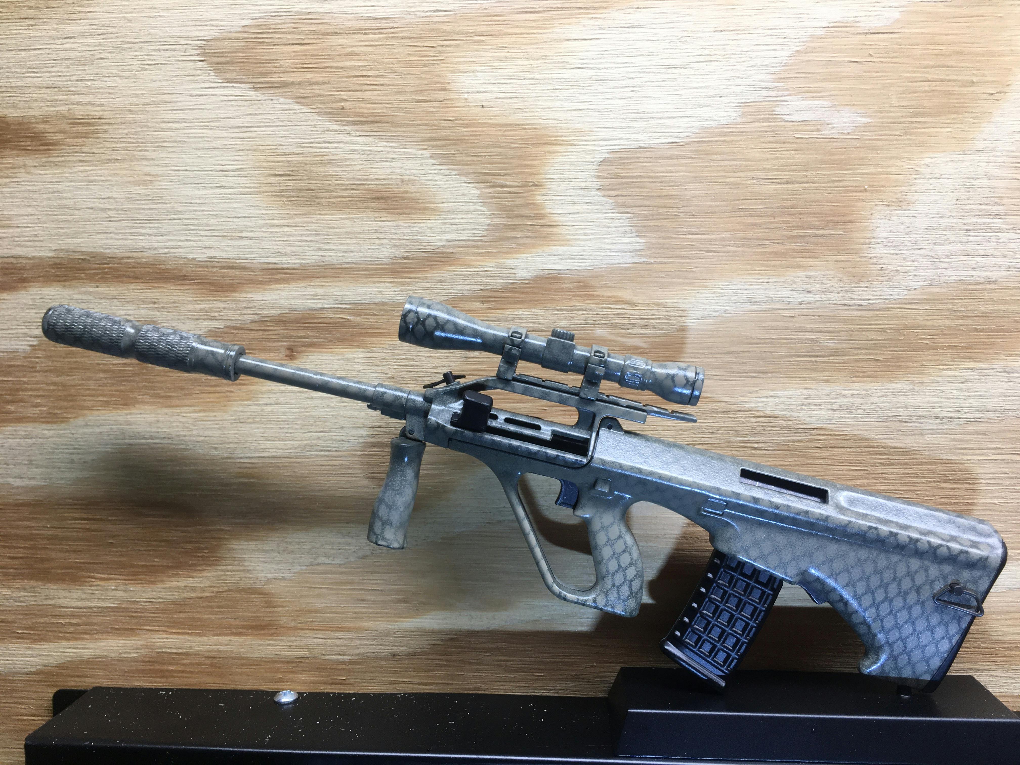 GoatGuns Bullpup Model Kit - 1:3 Scale Die Cast Metal Build With Display Stand