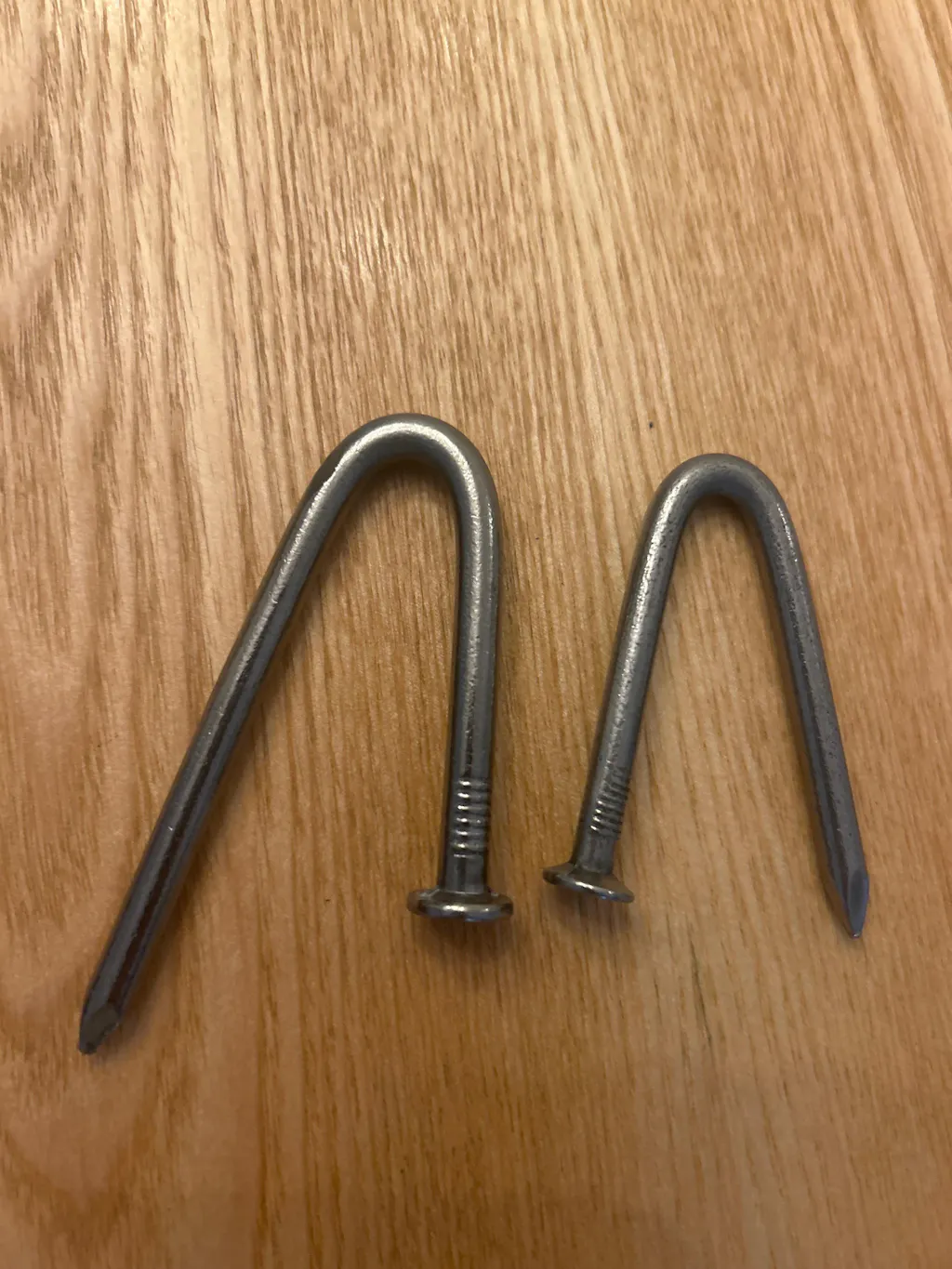 Galvanised Bending Nails - 2.5 Star Difficulty