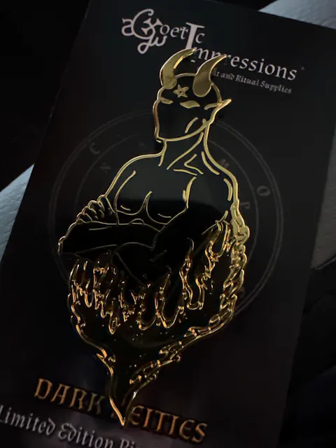 Satan: Dark Deities Enamel Pin