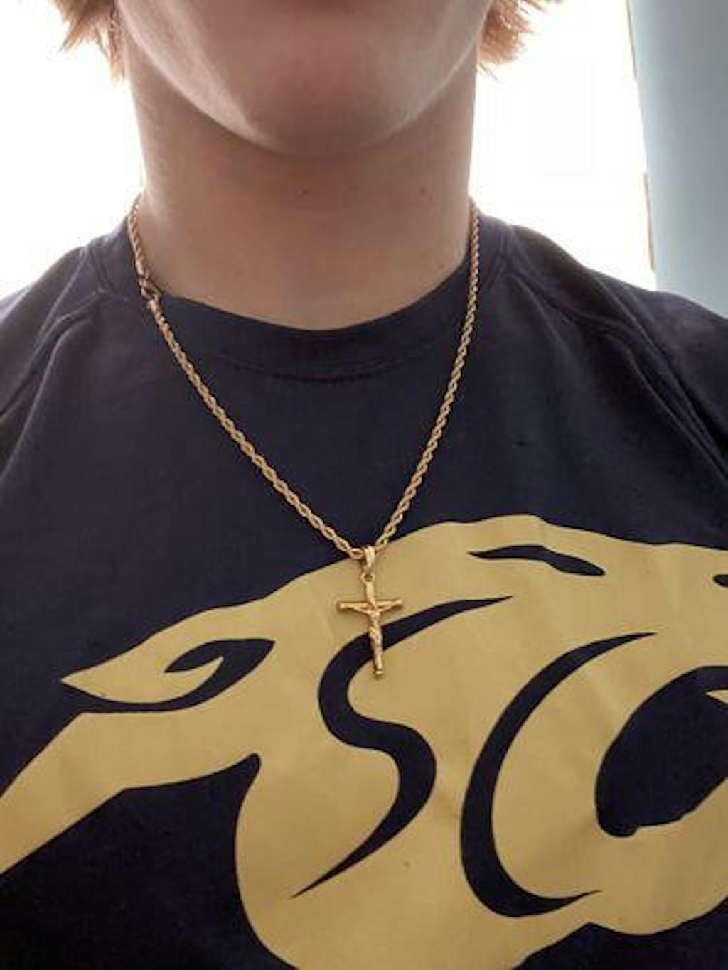 Gold Crucifix Necklace