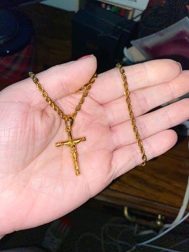 Rapper愛用【The Gold Gods】MICRO DIAMOND CROSSネックレス The Gold Gods Diamond Cross Gold Tennis Chain 22