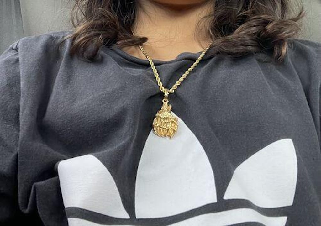 Gold Wolf Necklace