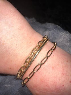 14K Gold Thin Stretchable Mesh Bangle Bracelet – Thin, Flexible and Everyday Elegant